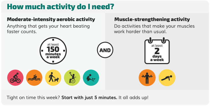 Physical activity prescription for adults